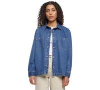 Urban Classics Ladies Oversized Denim Shirt Camisa, Mid Indigo Washed, XXL para Mujer