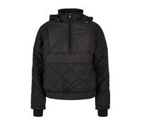 Urban Classics Ladies Oversized Diamond Quilted Pull Over Jacket Black Talla: M | Chaquetas Outlet | Mujer | Negro