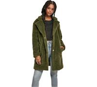 Urban Classics Ladies Oversized Sherpa Coat Abrigo, Verde (Olive 00176), S para Mujer