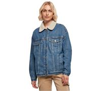 Urban Classics Ladies Oversized Sherpa Denim Jacket Chaqueta, clearblue Washed, M De Las Mujeres