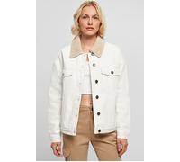 Urban Classics Ladies Oversized Sherpa Denim Jacket Offwhite Raw Talla: XL | Chaquetas Vaqueras Outlet | Mujer | Azul