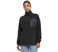 Urban Classics Ladies Polar Fleece Troyer Sudadera, Black, L para Mujer