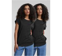 Urban Classics Ladies Pre-Pack Ladies Extended Shoulder Tee 2-Pack PP771P S