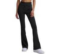 Urban Classics Ladies’ Recycled High-Waist Flared Mujer Leggins Negro