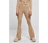 Urban Classics Ladies Rib Knit Bootcut Leggings Unionbeige 3XL