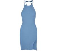 Urban Classics Ladies Rib Knit Neckholder Dress Horizonblue Talla: XL | Vestidos Midi Outlet | Mujer | Azul