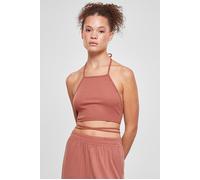 Urban Classics Ladies Rib Trapeze Cropped Top Terracotta Talla: XL | Camisetas de Tirantes Outlet | Mujer