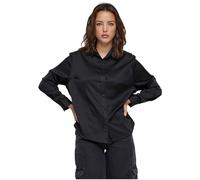 Urban Classics Ladies’ Satin Mujer Manga Larga Negro XXL 96% poliéster, 4% elastán Regular