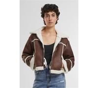 Urban Classics Ladies Shearling Jacket Brown/whitesand Talla: XXL | Cazadoras Cropped Outlet | Mujer | Marrón