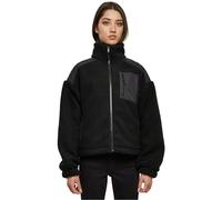 Urban Classics Ladies Sherpa Mix Jacket Chaqueta, Black, XS para Mujer