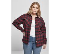 Urban Classics Ladies Shirt/Blouse Ladies Oversized Overshirt Midnightnavy/Red S