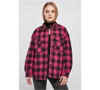 Urban Classics Ladies shirt Ladies Flannel Padded Overshirt Wildviolet/Negro M