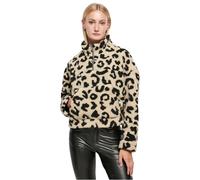 Urban Classics Ladies Short AOP Sherpa Troyer, Suéter cárdigan Mujer, Sandleo,