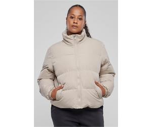 Urban Classics Ladies Short Peached Puffer Jacket Wet Sand Talla: M | Cazadoras Cropped Outlet | Mujer | Marrón