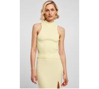 Urban Classics Ladies Short Rib Knit Turtleneck Top Softyellow Talla: XXL | Camisetas de tirantes Outlet | Mujer | Amarillo