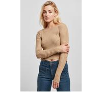 Urban Classics Ladies Short Rib Knit Twisted Back Sweater Unionbeige Talla: XXL | Jerséis de Punto Outlet | Mujer