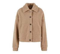 Urban Classics Ladies Short Sherpa Button Jacket Union Beige Talla: XS | Cazadoras Cropped Outlet | Mujer | Marrón
