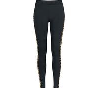 Urban Classics Ladies Side Striped Pattern Leggings, Multicolor (Blk/Leo 01722), 36 (Talla del Fabricante: X-Small) para Mujer