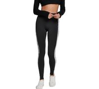 Urban Classics Ladies Side Striped Pattern Leggings, Multicolor (Blk/Snake 01721), 36 (Talla del Fabricante: X-Small) para Mujer