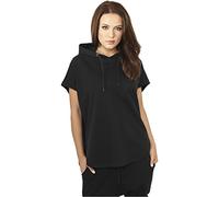 Urban Classics Ladies Sleeveless Terry Hoodie Mujer Camiseta Negro XS 100% algodón Más Grande