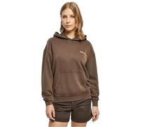 Urban Classics Ladies Small Embroidery Terry Hoody Sudadera con Capucha, Brown, 4XL para Mujer