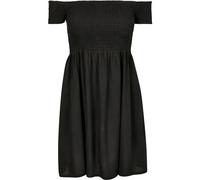 Urban Classics Ladies Smoked Off Shoulder Dress Vestido, Negro (Black 00007), 48 para Mujer