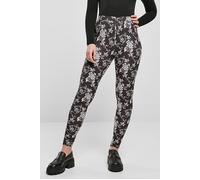 Urban Classics Ladies Soft Aop Leggings Blacknewpaisley Talla: M | Outlet | Mujer | Negro