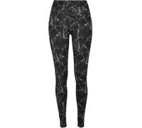 Urban Classics Ladies Soft AOP Leggings Mujer Leggins Negro XL 92% poliéster, 8% elastán