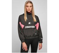 Urban Classics Ladies Starter Colorblock Halfzip Windbreaker Black/pinkgrap Talla: L | Sudaderas con capucha Outlet | Mujer | Negro