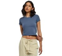 Urban Classics Mujeres Elástico Jersey Recortada Camiseta sin Vientre Verano UC