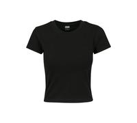 Urban Classics Ladies Stretch Jersey Cropped Tee negro 5XL