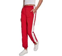 Urban Classics Ladies Striped Crinkle Pants, Pantalones, Mujer, Rojo (Red/Wht 00202), XS