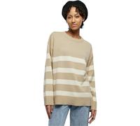 Urban Classics Ladies Striped Knit Crew Sweater Sudadera, Wetsand/Sand, XL para Mujer