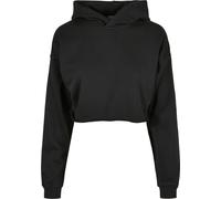 Urban Classics Ladies Oversized Cropped Hoodie Mujer Sudadera con Capucha Negro