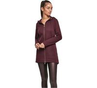 URBAN CLASSICS Ladies Sweat Parka, chaqueta larga con capucha, sudadera con cremallera, apertura delantera, distintos colores, tallas XS - 5XL