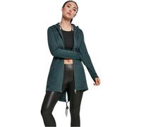 URBAN CLASSICS Ladies Sweat Parka, chaqueta larga con capucha, sudadera con cremallera, apertura delantera, distintos colores, tallas XS - 5XL