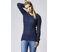 Urban Classics Ladies Sweater Ladies Long Wideneck Sweater Navy L