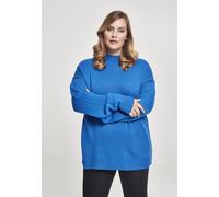 Urban Classics Ladies Sweater Ladies Oversize Jersey de cuello alto Brightblue XXL