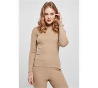 Urban Classics Ladies Sweatshirt Ladies Rib Knit Turtelneck Sweater Unionbeige XXL