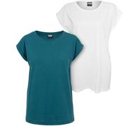 Urban Classics Ladies T-shirt Ladies Extended Shoulder Tee 2-Pack 5XL