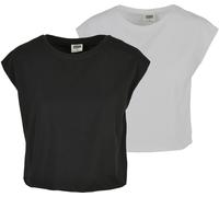 Urban Classics Ladies T-Shirt Ladies Organic Short Tee 2-Pack Black/White 5XL