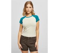 Urban Classics Ladies T-Shirt Ladies Organic Stretch Short Retro Baseball Tee XXL