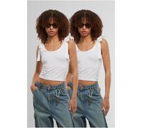 Urban Classics Ladies T-shirt Ladies Tied Basic Jersey Top 2-Pack TB7520A XS