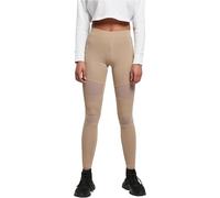 URBAN CLASSICS Ladies Tech Mesh Leggings mujer elásticos para deporte, con 4 insertos de malla funcional, corte clásico, pantalones de deporte, cintura elástica.