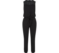 Urban Classics Ladies Tech Mesh Long Jumpsuit Mono Largo, Negro (Black 7), XXXXXL para Mujer