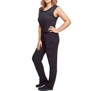 Urban Classics Ladies Tech Mesh Long Jumpsuit Mujer Mono Negro 95% viscosa, 5% elastán