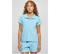 Urban Classics Ladies Towel Polo Tee Balticblue Talla: L | Polos Outlet | Mujer | Azul