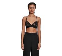 Urban Classics Ladies Triangle Laces Bra, Sujetador Sin Aros Mujer, Negro (black 00007), S