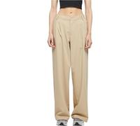 Urban Classics Ladies Ultra Wide Pleat-Front Pants Pantalones, Wetsand, 32 para Mujer