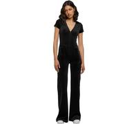 Urban Classics Ladies Velvet Jumpsuit Camiseta, Black, L para Mujer